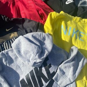 Nike Kids Hoodies - Red, Black, Yellow, Gray